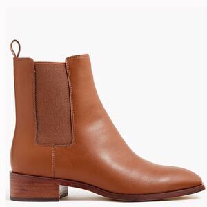 J.Crew Factory Tan Glazed Pecan Chelsea Boots 8